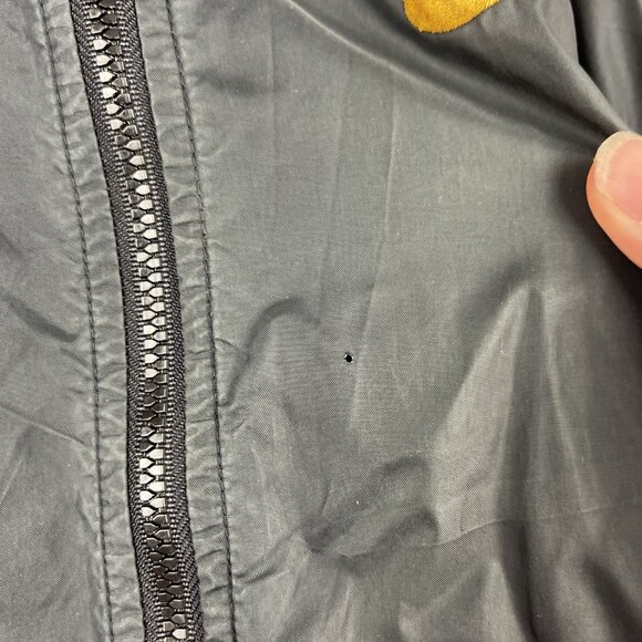 VTG 90s Nike Purple Gold Black Color Block Hooded Windbreaker Jacket Men Read* - Picture 11 of 16